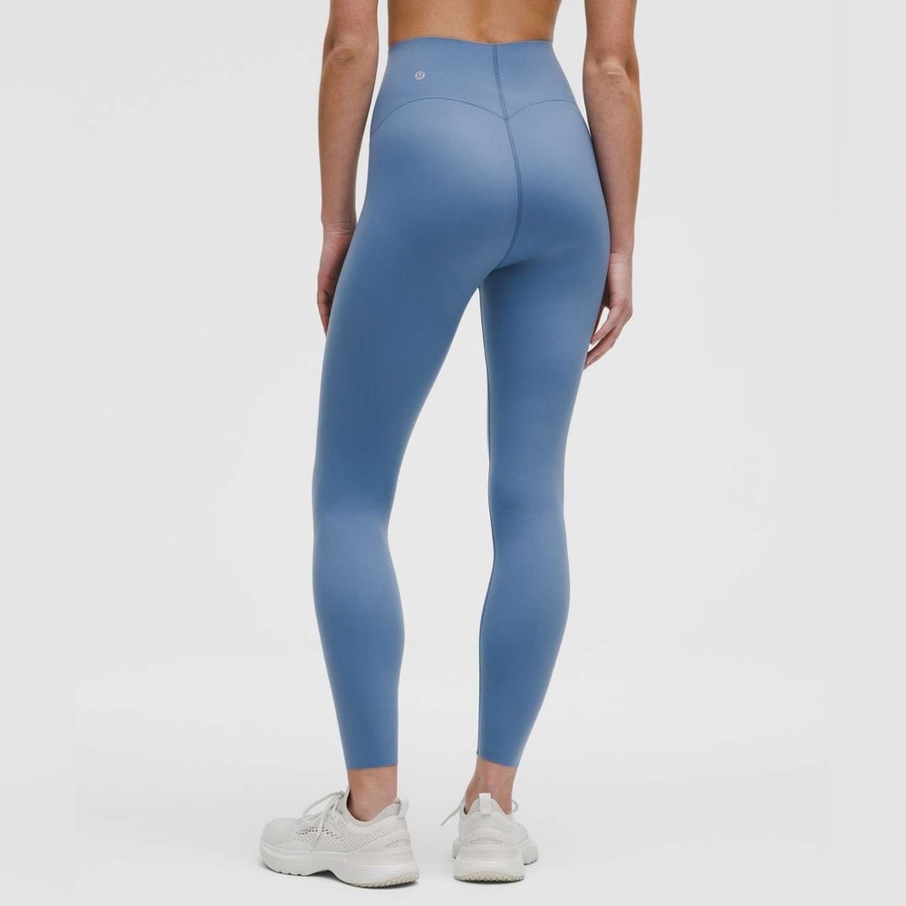 Lululemon Glow Up HR Tight 25" High-Rise Leggings Washed Denim Size 14